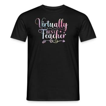 Back To School Binding Virtual Physical Education - Men's T-Shirt - black - Front - AI Model Male 178 light (178cm)
