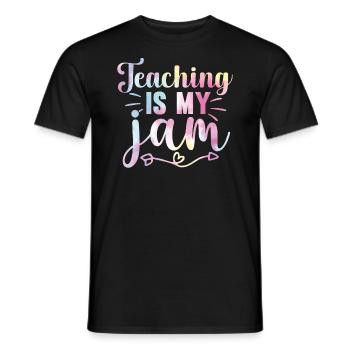 L’enseignement est mon professeur d’éducation physique - T-shirt homme - noir - Devant - AI Model Male 178 light (178cm)