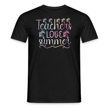 Summer-back To School Bonding Rainbow - Men's T-Shirt - black - Front - AI Model Male 178 light (178cm)
