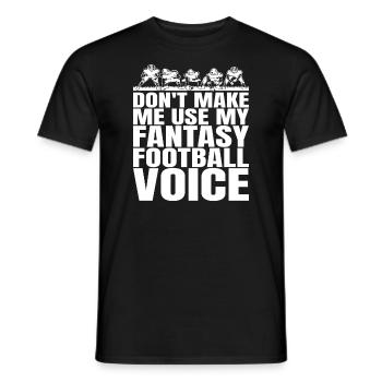 Drôle de football Fantasy en colère - T-shirt homme - noir - Devant - AI Model Male 178 light (178cm)