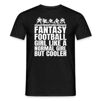 Der lustige Fantasie-Fußball-Meister der Frauen - Männer T-Shirt - Schwarz - Vorne - AI Model Male 178 light (178cm)