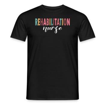 Rehabilitaton Nurse Life - Männer T-Shirt - Schwarz - Vorne - AI Model Male 178 light (178cm)
