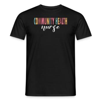 Community Health Nurse Life - Men's T-Shirt - black - Front - AI Model Male 178 light (178cm)