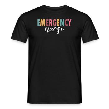 Das Leben einer Notfallkrankenschwester - Männer T-Shirt - Schwarz - Vorne - AI Model Male 178 light (178cm)