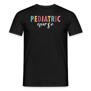 The life of a pediatric nurse - Men's T-Shirt - black - Front - AI Model Male 178 light (178cm)