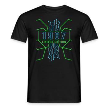 Geburtstag 1967 Gaming Limited Edition Gamer - Männer T-Shirt - Schwarz - Vorne - AI Model Male 178 light (178cm)