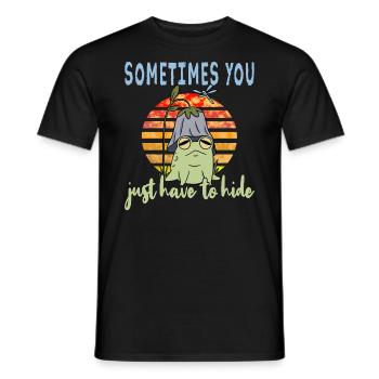 Depressionen Depression Frosch - Männer T-Shirt - Schwarz - Vorne - AI Model Male 178 light (178cm)