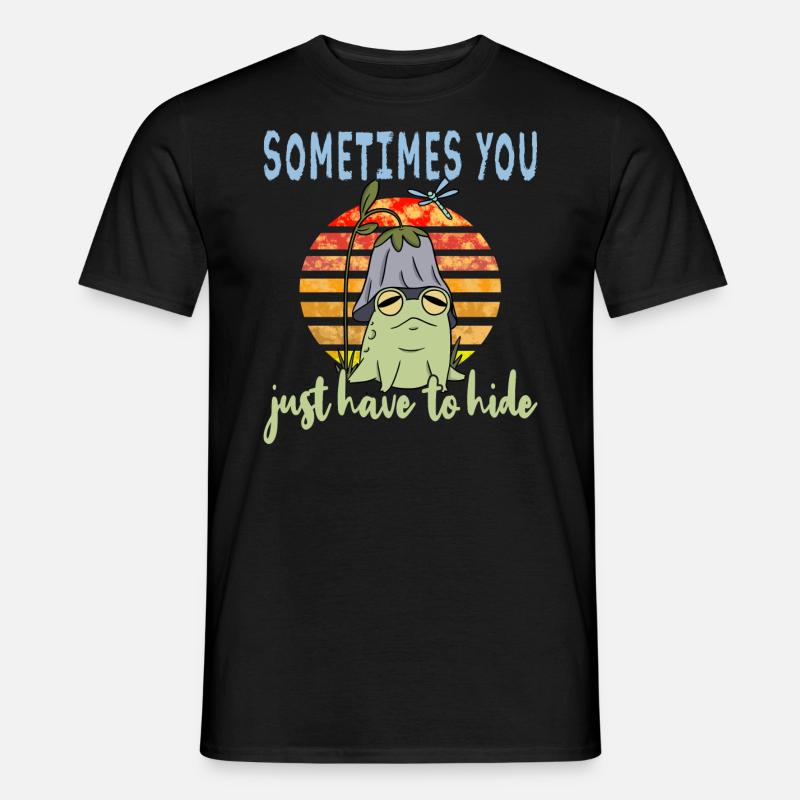 Depressionen Depression Frosch - Männer T-Shirt - Schwarz