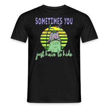 Depressionen Depression Frosch - Männer T-Shirt - Schwarz - Vorne - AI Model Male 178 light (178cm)