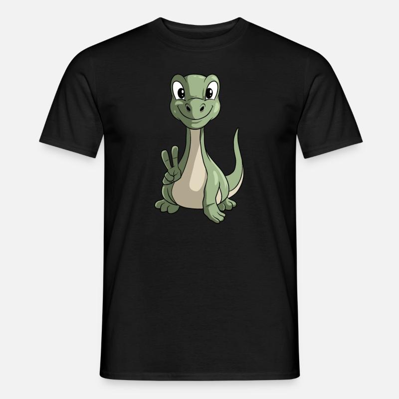 Brachiosaurus Dinosaurier - Männer T-Shirt - Schwarz