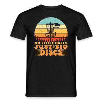 No Little Balls Just Big Discs Funny Disc Golfer - Männer T-Shirt - Schwarz - Vorne - AI Model Male 178 light (178cm)