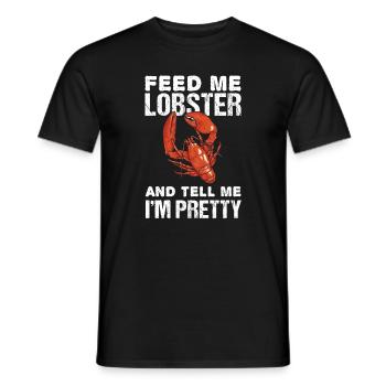 Nourrissez-moi avec des crustacés et dites-moi que - T-shirt homme - noir - Devant - AI Model Male 178 light (178cm)