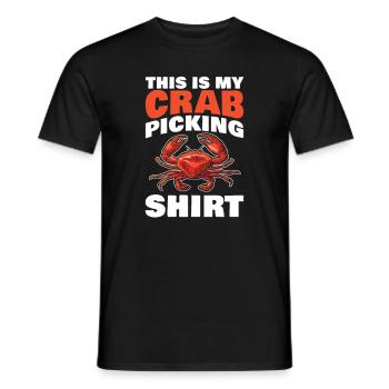 Dies Ist Mein Krabbensammeln-design Für Alle - Männer T-Shirt - Schwarz - Vorne - AI Model Male 178 light (178cm)