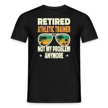Hommes à la retraite Entraîneur sportif à la retraite Pas mon - T-shirt homme - noir - Devant - AI Model Male 178 light (178cm)