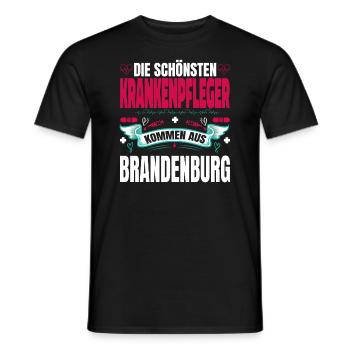 Die Schönsten Krankenpfleger Kommen Aus - Männer T-Shirt - Schwarz - Vorne - AI Model Male 178 light (178cm)