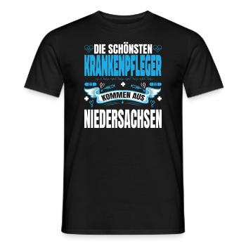 Die Schönsten Krankenpfleger Kommen Aus - Männer T-Shirt - Schwarz - Vorne - AI Model Male 178 light (178cm)