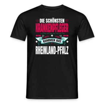 Die Schönsten Krankenpfleger Kommen Aus - Männer T-Shirt - Schwarz - Vorne - AI Model Male 178 light (178cm)