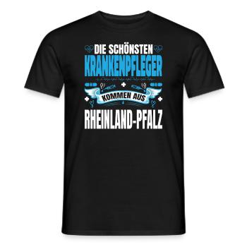 Die Schönsten Krankenpfleger Kommen Aus - Männer T-Shirt - Schwarz - Vorne - AI Model Male 178 light (178cm)