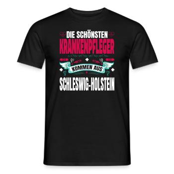 Die Schönsten Krankenpfleger Kommen Aus - Männer T-Shirt - Schwarz - Vorne - AI Model Male 178 light (178cm)