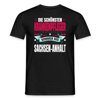Die Schönsten Krankenpfleger Kommen Aus - Männer T-Shirt - Schwarz - Vorne - AI Model Male 178 light (178cm)