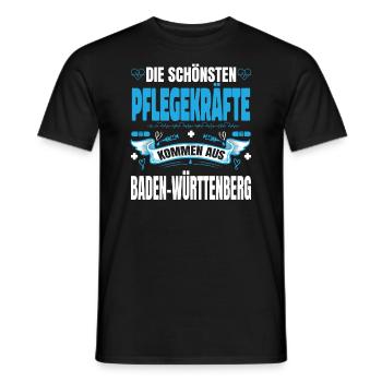 Die Schönsten Pflegekräfte Kommen Aus - Männer T-Shirt - Schwarz - Vorne - AI Model Male 178 light (178cm)