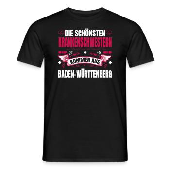 Die Schönsten Krankenschwestern Kommen Aus - Männer T-Shirt - Schwarz - Vorne - AI Model Male 178 light (178cm)