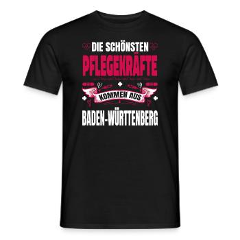 Die Schönsten Pflegekräfte Kommen Aus - Männer T-Shirt - Schwarz - Vorne - AI Model Male 178 light (178cm)