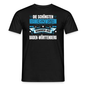 Die Schönsten Krankenschwestern Kommen Aus - Männer T-Shirt - Schwarz - Vorne - AI Model Male 178 light (178cm)