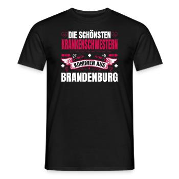 Die Schönsten Krankenschwestern Kommen Aus - Männer T-Shirt - Schwarz - Vorne - AI Model Male 178 light (178cm)