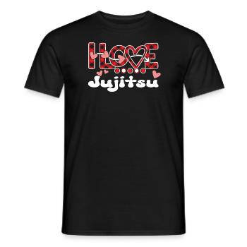 I Love Jujitsu Girls Jujitsu - Männer T-Shirt - Schwarz - Vorne - AI Model Male 178 light (178cm)