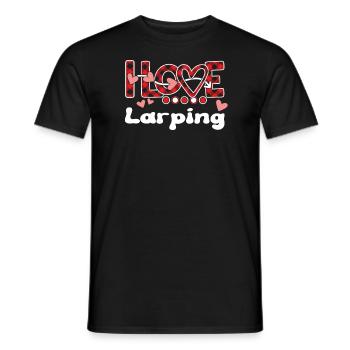 J'aime GN les filles - T-shirt homme - noir - Devant - AI Model Male 178 light (178cm)