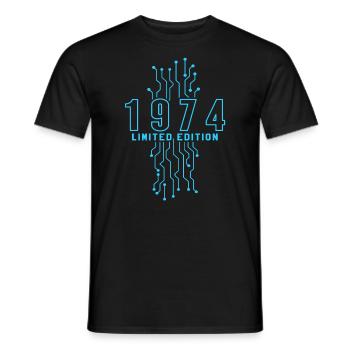 Geburtstag 1974 Gaming Limited Edition Gamer - Männer T-Shirt - Schwarz - Vorne - AI Model Male 178 light (178cm)
