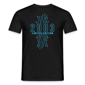 Geburtstag 2003 Gaming Limited Edition Gamer - Männer T-Shirt - Schwarz - Vorne - AI Model Male 178 light (178cm)