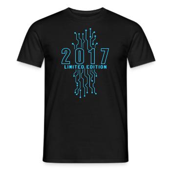 Geburtstag 2017 Gaming Limited Edition Gamer - Männer T-Shirt - Schwarz - Vorne - AI Model Male 178 light (178cm)