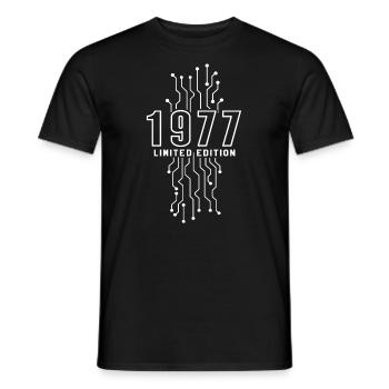 Geburtstag 1977 Gaming Limited Edition Gamer - Männer T-Shirt - Schwarz - Vorne - AI Model Male 178 light (178cm)