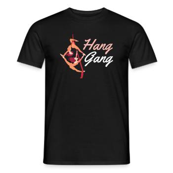 Support de suspension pour tous les ventilateurs aériens en soie - T-shirt homme - noir - Devant - AI Model Male 178 light (178cm)