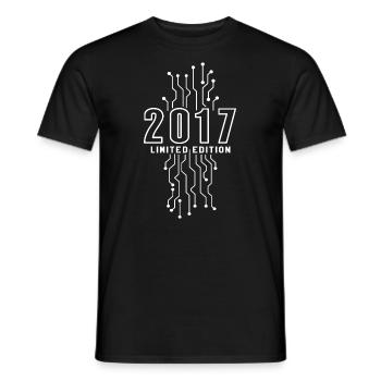 Geburtstag 2017 Gaming Limited Edition Gamer - Männer T-Shirt - Schwarz - Vorne - AI Model Male 178 light (178cm)