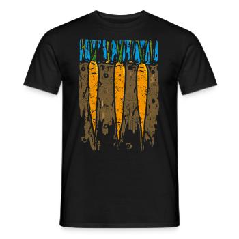 Carottes - T-shirt homme - noir - Devant - AI Model Male 178 light (178cm)