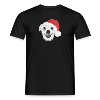 Chihuahua Merry Christmas - Men's T-Shirt - black - Front - AI Model Male 178 light (178cm)