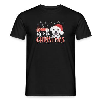 Chihuahua Merry Christmas - Men's T-Shirt - black - Front - AI Model Male 178 light (178cm)