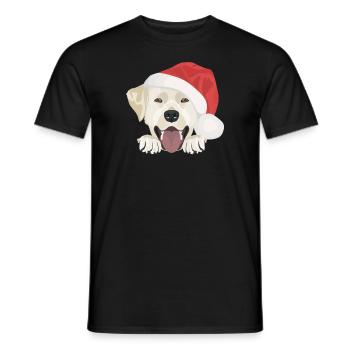 Joyeux Noël Labrador - T-shirt homme - noir - Devant - AI Model Male 178 light (178cm)