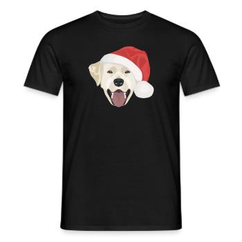 Joyeux Noël Labrador - T-shirt homme - noir - Devant - AI Model Male 178 light (178cm)