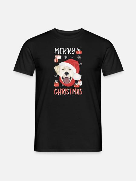 Joyeux Noël Labrador - T-shirt homme - noir