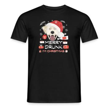 Marché de Noël du Labrador - T-shirt homme - noir - Devant - AI Model Male 178 light (178cm)