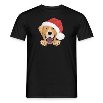 Joyeux Noël Labrador - T-shirt homme - noir - Devant - AI Model Male 178 light (178cm)