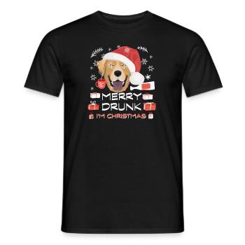Marché de Noël du Labrador - T-shirt homme - noir - Devant - AI Model Male 178 light (178cm)