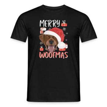 Joyeux Noël Labrador - T-shirt homme - noir - Devant - AI Model Male 178 light (178cm)