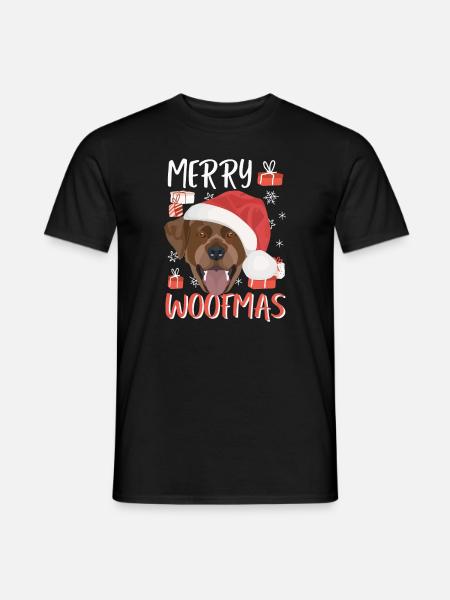 Joyeux Noël Labrador - T-shirt homme - noir