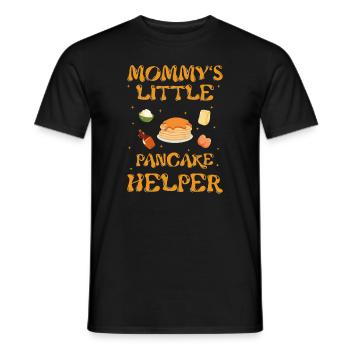 Mommy's Little Pancake Helper, Pfannkuchen Liebe - Männer T-Shirt - Schwarz - Vorne - AI Model Male 178 light (178cm)