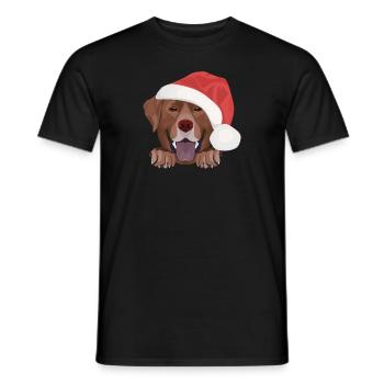 Joyeux Noël Labrador - T-shirt homme - noir - Devant - AI Model Male 178 light (178cm)